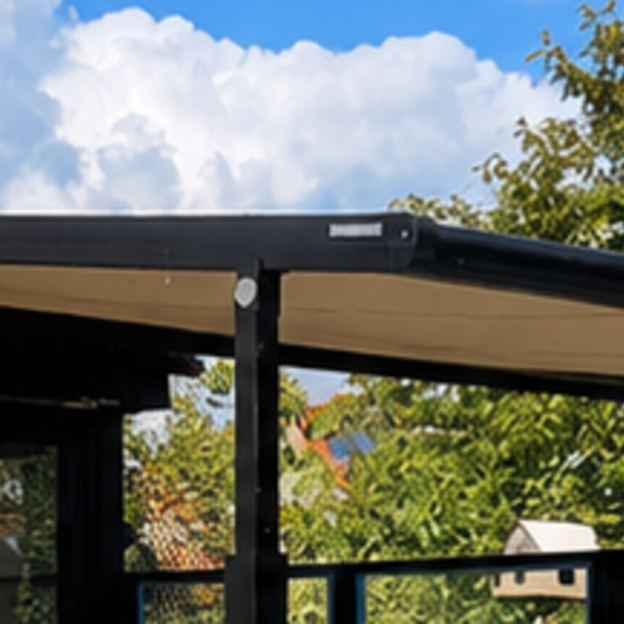 Project zonneluifel op staanders